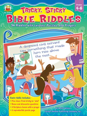 cover image of Tricky, Sticky Bible Riddles
